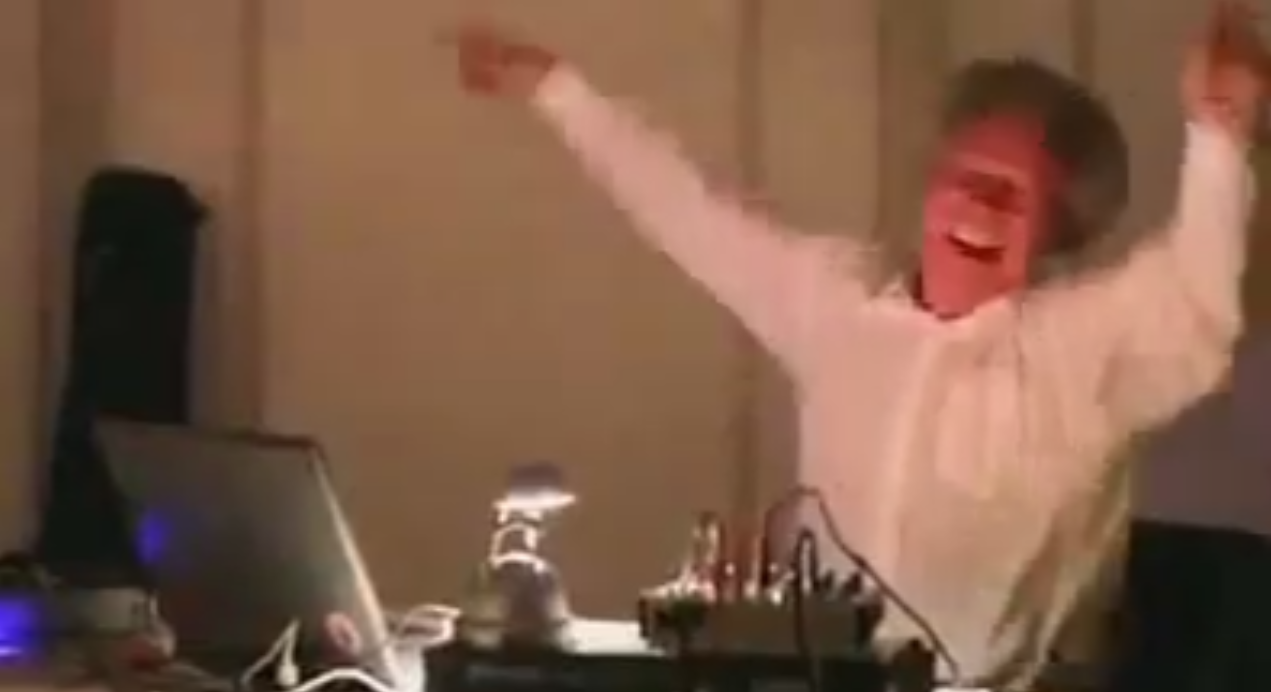 Crazy Old DJ Rocks the Party - funny ninja