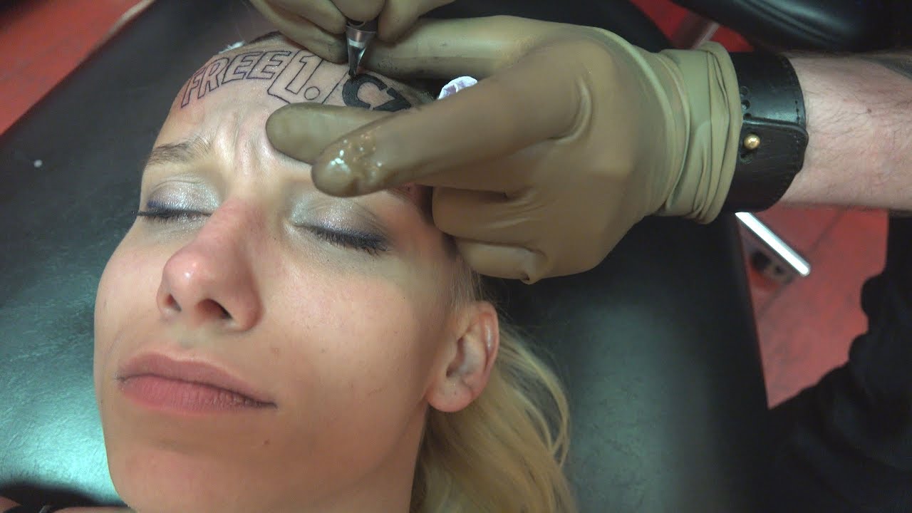 Tattoo on Forehead for $5k - Anything for Money